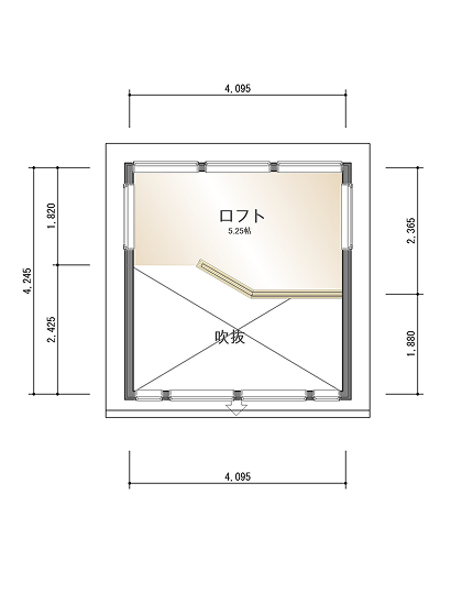 小屋平面図